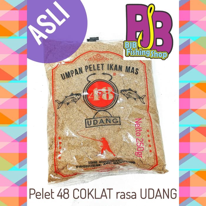 Promo Pelet 48 ASLI Bandung rasa UDANG (coklat) Limited