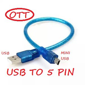 KABEL USB 5 PIN PANJANG 30CM / USB 5PIN 30 CM / MINI USB 30 CM