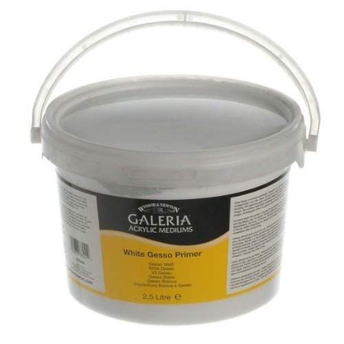 Winsor &amp; Newton / Medium Cat Akrilik Galeria / White Gesso Primer Acrylic / 2.5 Litre