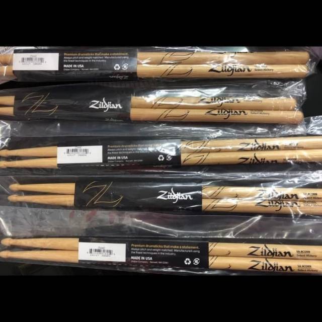 STIK DRUM ZILDJIAN ORIGINAL 5A ACORN STICK DRUMMER ORIGINAL ZILDJIAN
