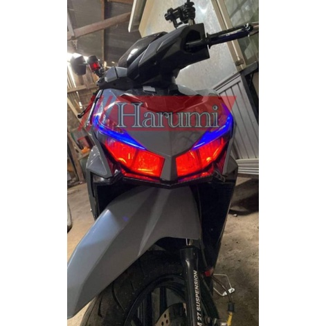 LAMPU DEMON DEVIL EYE GRADE 'A' 6 MATA BAHAN PLAT PLUS KABEL