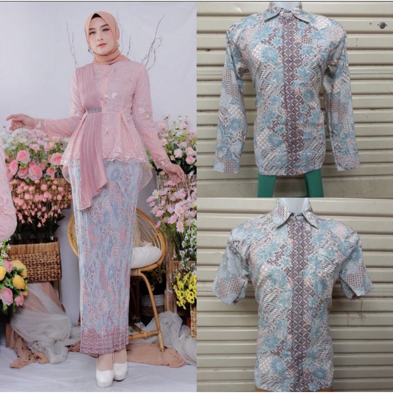 set COUPLE kebaya selendang busui/kebaya selendang couple