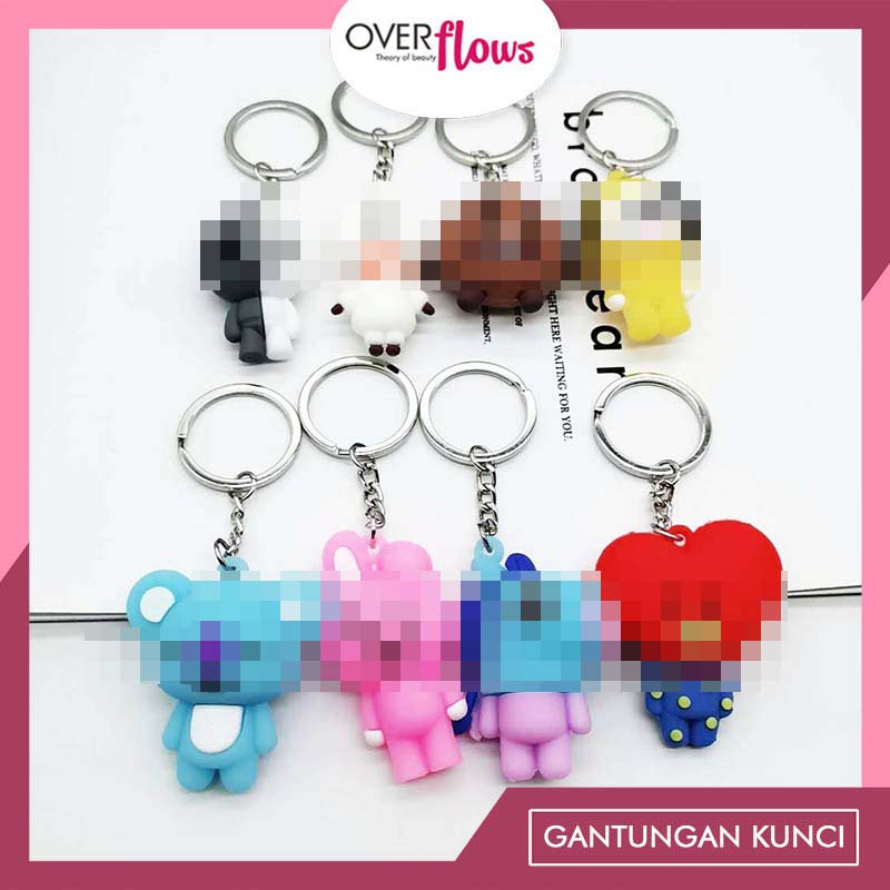 OVERFLOWS.ID Gantungan Kunci Boneka 3D Jumbo Keychain Ganci Murah