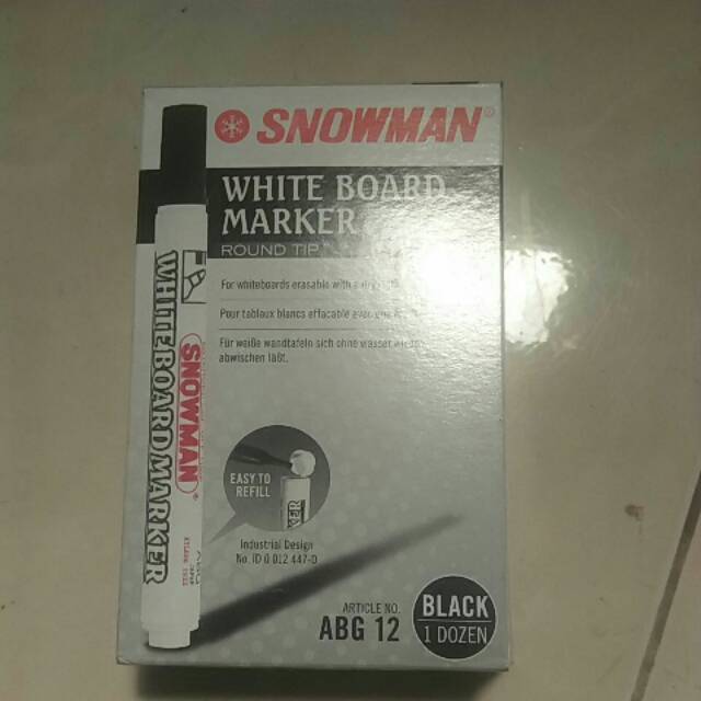 

SPIDOL PAPAN TULIS SNOWMAN HITAM