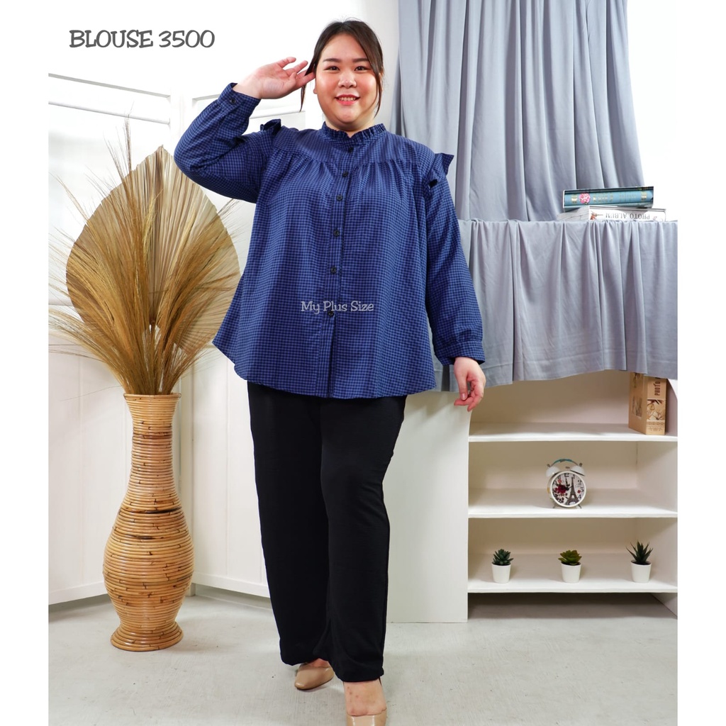 Blouse Kotak Jumbo Wanita 3500, Ld 125, 130 &amp; 145 cm