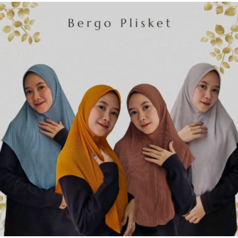 jilbab plisket bergo maryam