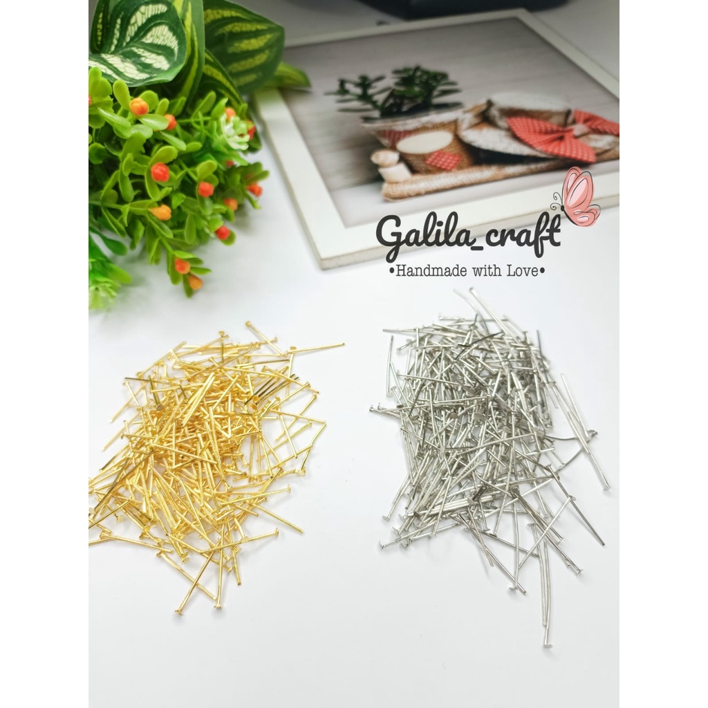 Paku 9 3 cm silver gold emas perak 25gram