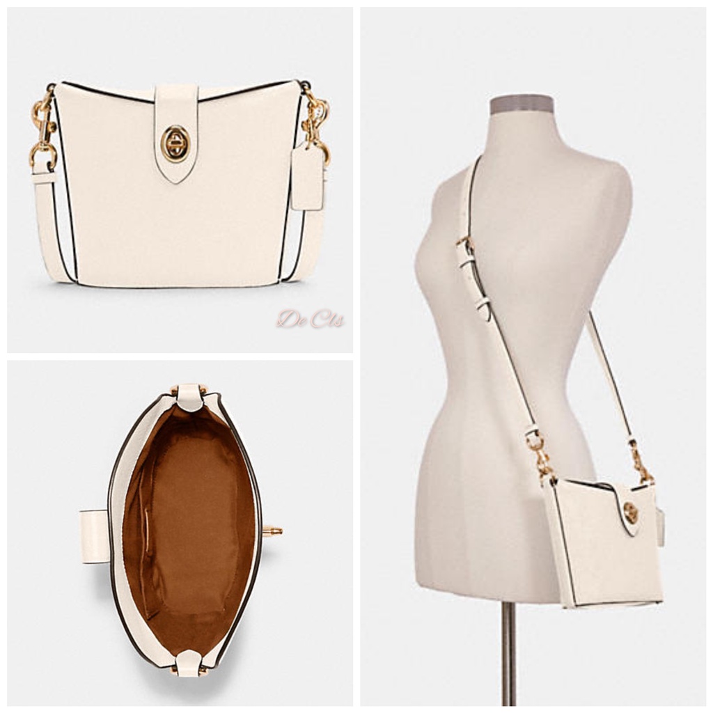 Tas Coach C2814 Addie Crossbody chalk sz 17/20x16x8cm