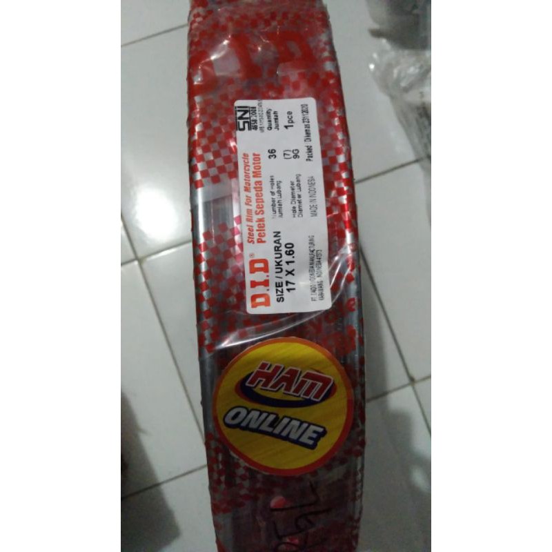 Velg belakang atau depan 160 17 ORI did chrome/silver bisa untuk Supra karisma Supra x 125 Kaze scor