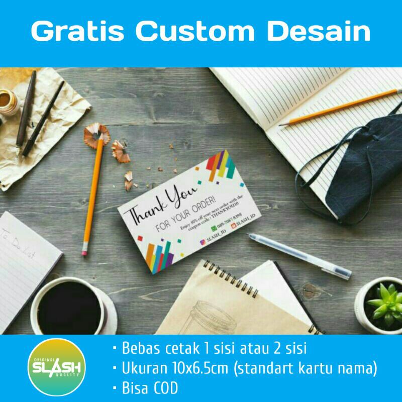 

THANK YOU CARD CUSTOM MURAH BISA COD