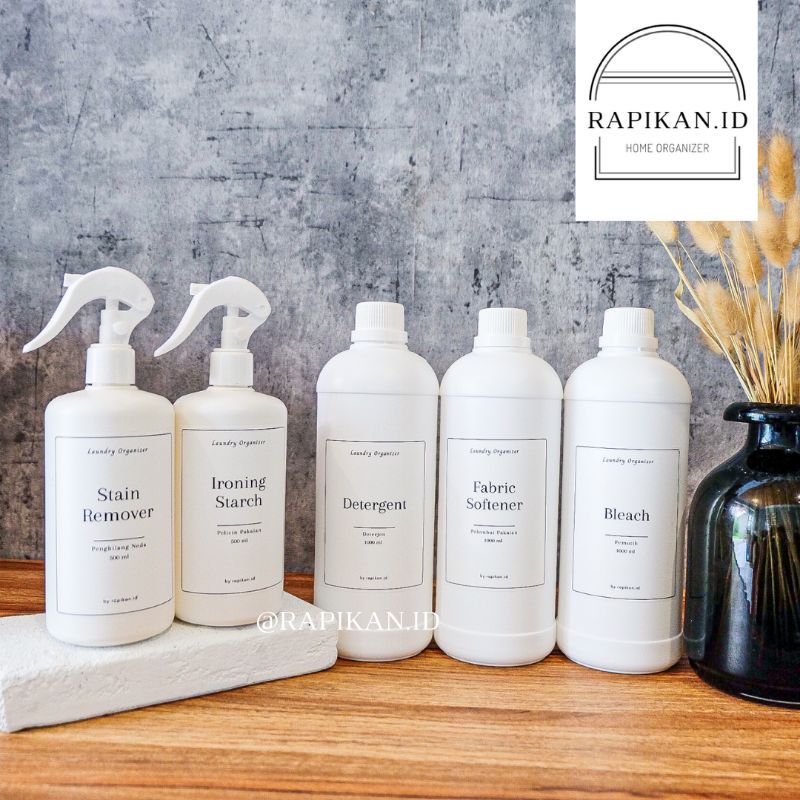 ROCCO LAUNDRY ORGANIZER - BOTOL SABUN SPRAY LABEL REFILL (STIKER ANTI AIR)