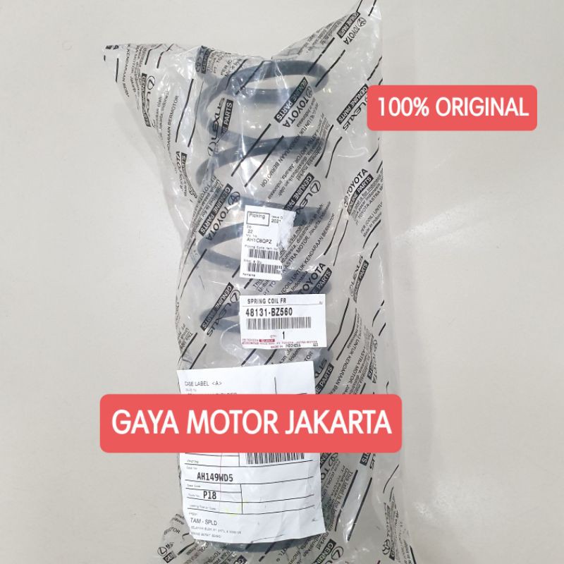 PER KEONG - SPRING DEPAN TOYOTA AGYA-AYLA 48131-BZ560 ORIGINAL TOYOTA