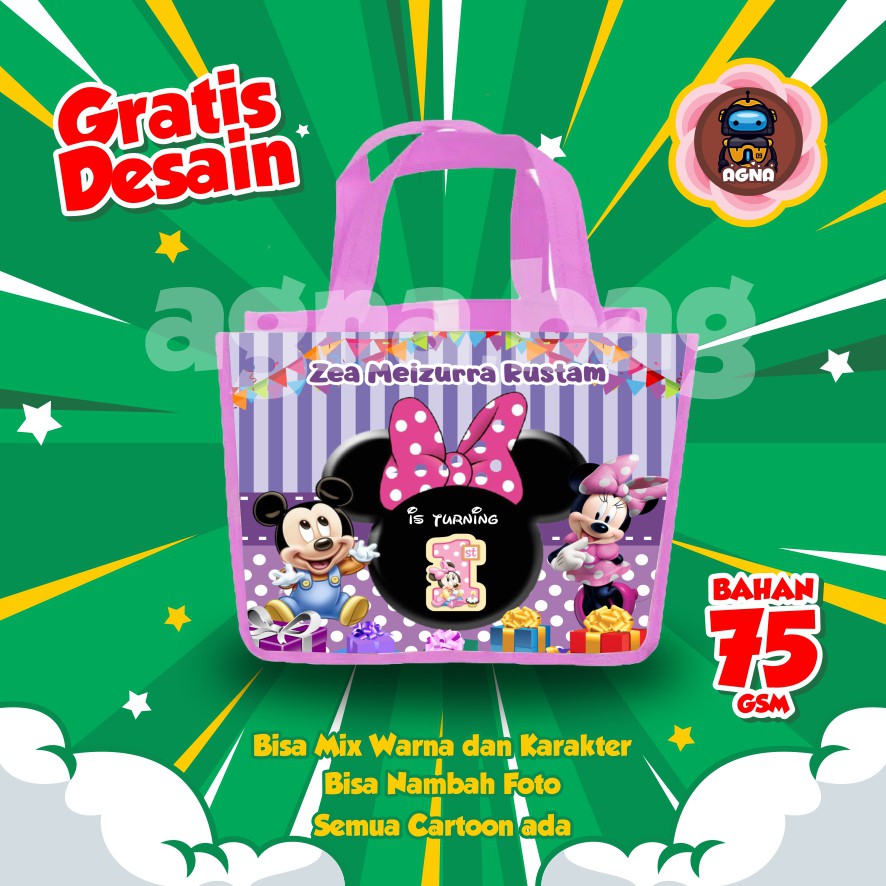 

GOODIE BAG MURAH / TAS ULTAH CUSTOM /TAS ULTAH PROMO/ TAS ULTAH MC MOUSE 5
