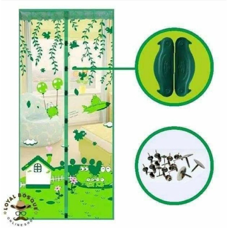Tirai Magnet dekorasi pintu  Anti Nyamuk pas untuk pintu kamar/Ori baicuan