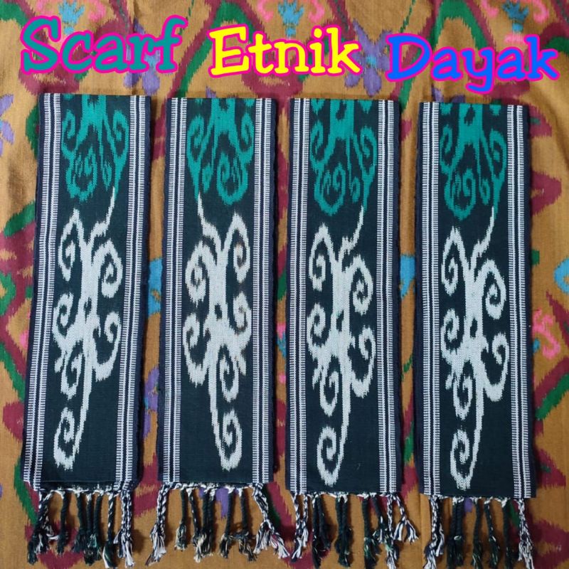 Syal Etnik Dayak Kalimantan