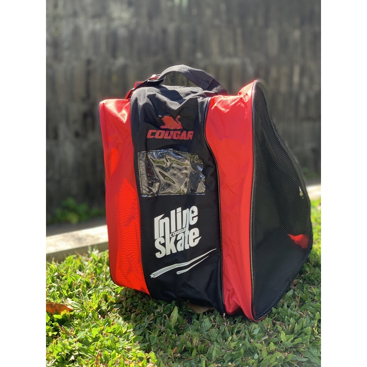 Tas Selempang Sepatu Roda | Merk Cougar - Black Red