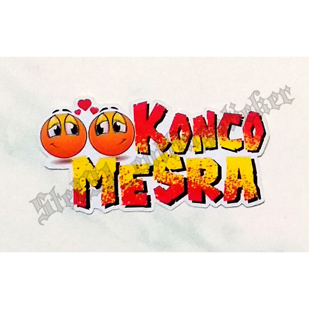 

Stiker printing konco mesra, sticker kata lucu