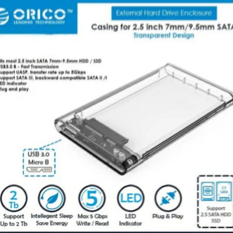 Casing Hardisk External HDD External Case 2.5&quot; USB 3.0 - ORICO