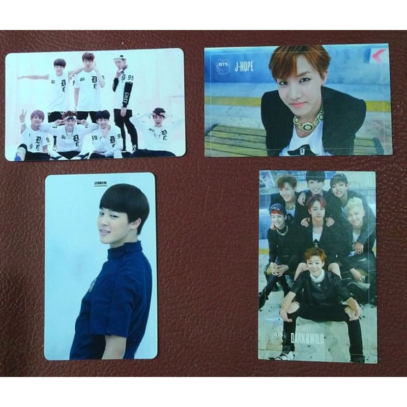 OFFICIAL PHOTOCARDS BTS PC Dark & Wild dan ORUL8,2? JIMIN JHOPE