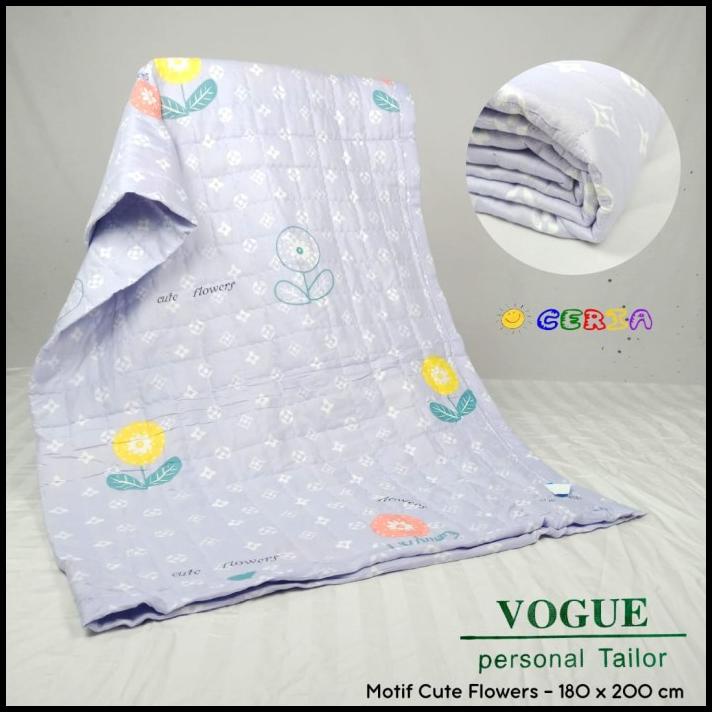 Selimut Katun Traveling Dewasa Vogue 180X200Cm Beautyfox