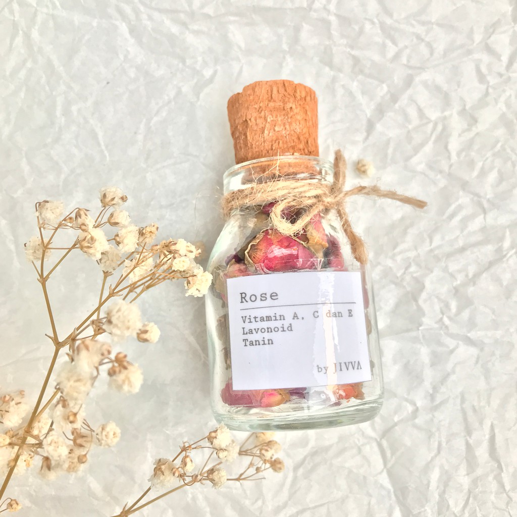 

Jivva Artisan Dried Flower Tea Rose (Jar)