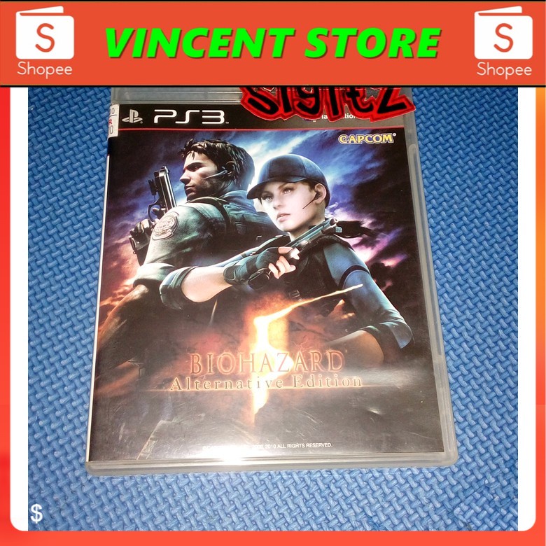 PRODUK ORIGINAL bd PS3 kaset game RESIDENT EVIL 5 BIOHAZARD ALTERNATIVE EDITION