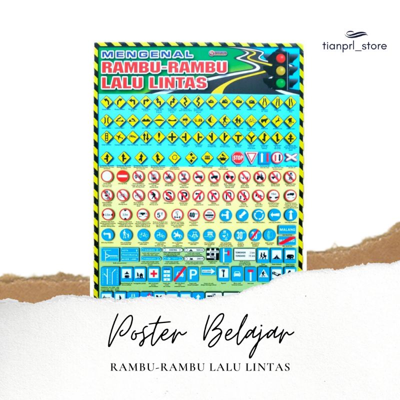 

POSTER BELAJAR MENGENAL RAMBU-RAMBU LALU LINTAS