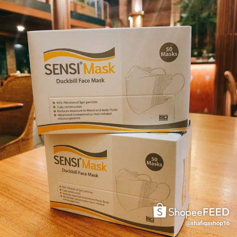MASKER SENSI DUCKBILL 1BOX & ECER 25 PCS MASKER KESEHATAN SENSI DUCKBILL ECER MASKER SENSI ORIGINAL
