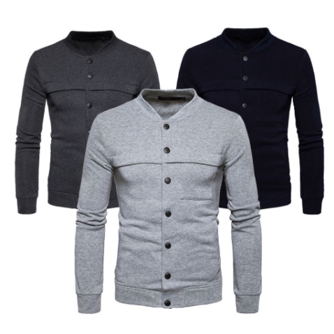 Cardigan Tebal Pria Flecee Jumbo