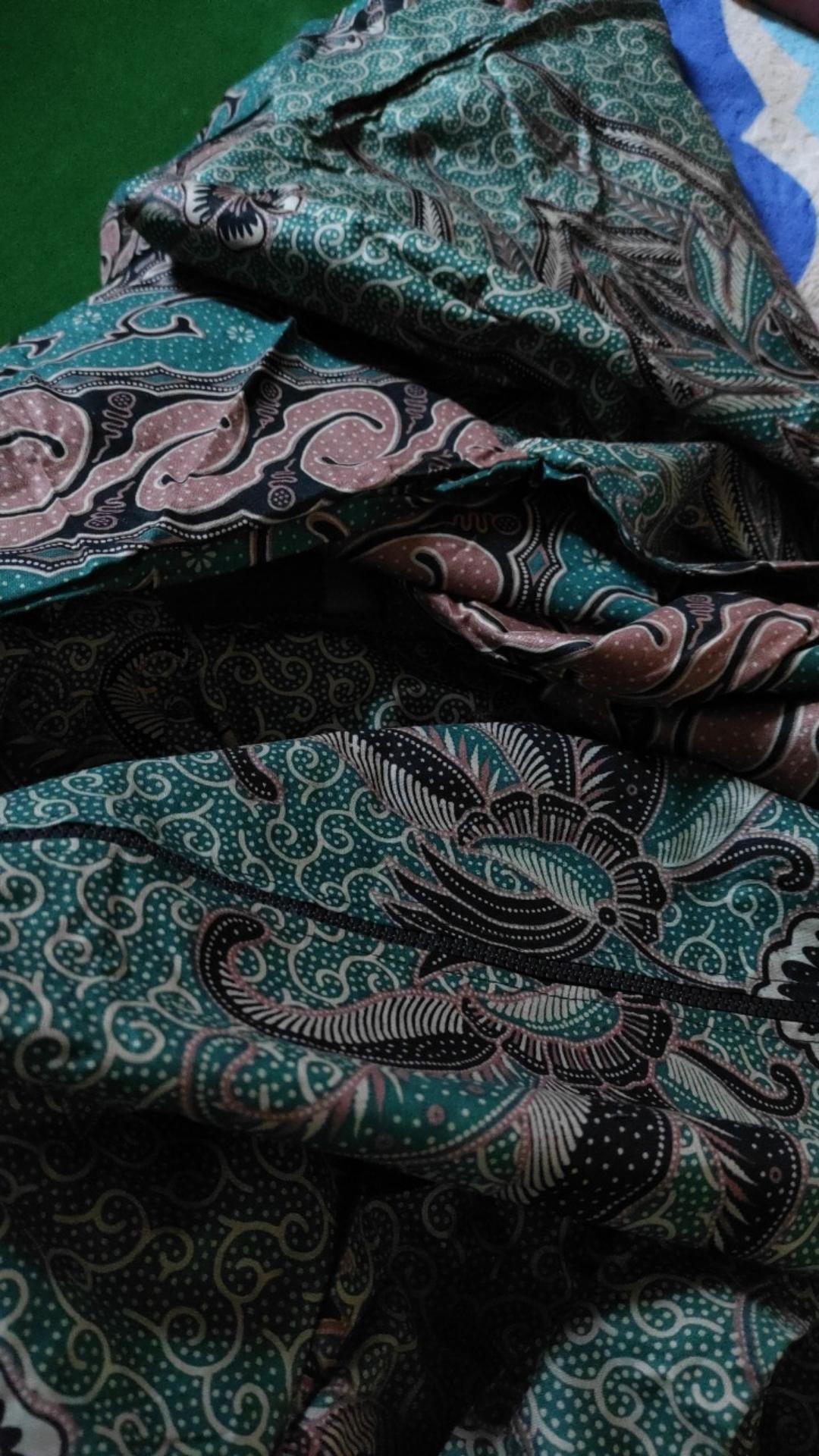 Baju Batik Couple Solo Lawasan Teratai Seragam Batik Kantor Size M L Xl Xxl Original Butik