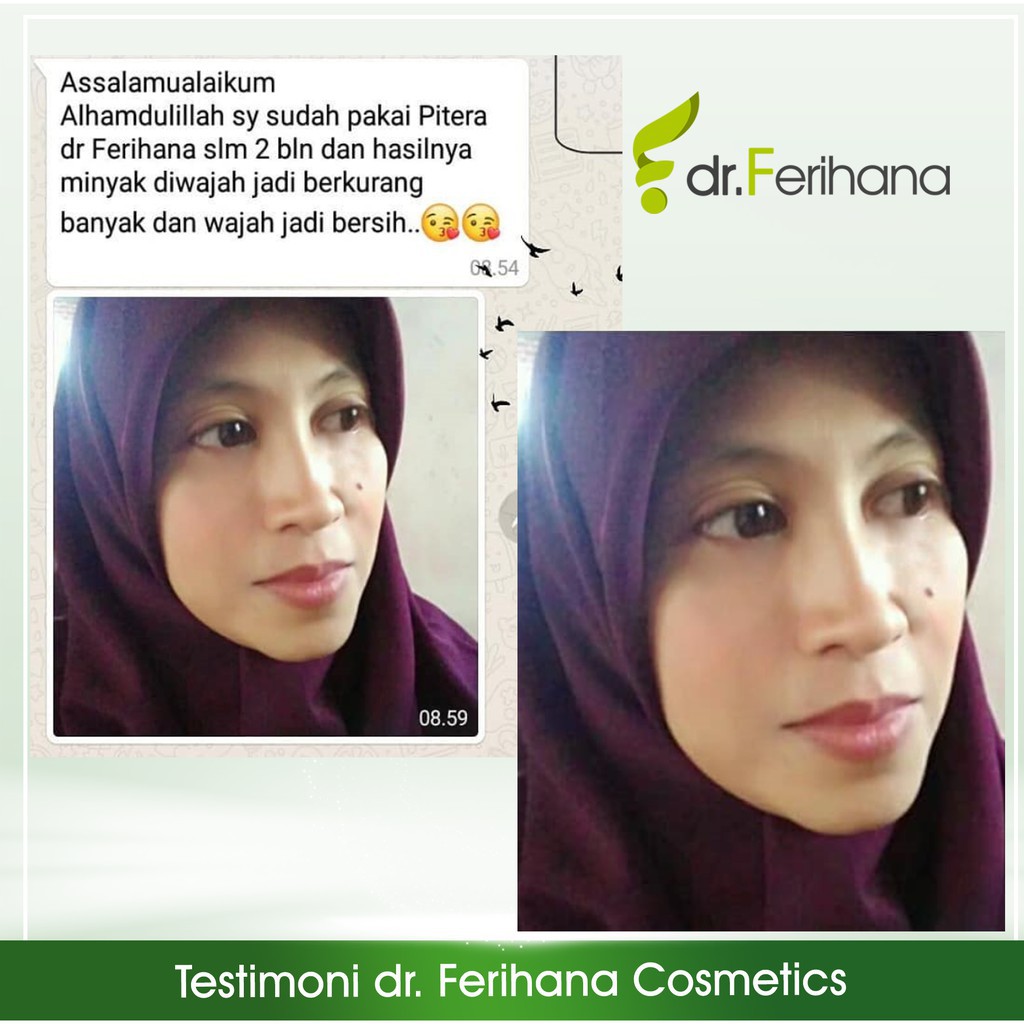 Serum Wajah - Premium Translucent Brightening Serum DR. FERIHANA COSMETICS &amp; SKINCARE untuk Mengatasi Flek Melasma Tanda Penuaan Mencerahkan dan Anti Aging Terbaik BPOM LPPOM HALAL MUI