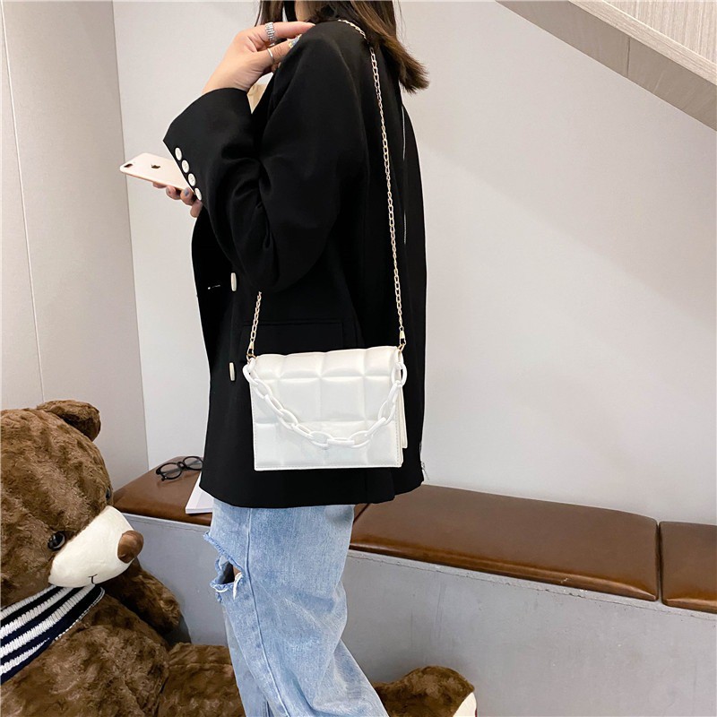 FINOM JENNIE - Tas Selempang Wanita Korean Style Kekinian | Sling Bag Rantai