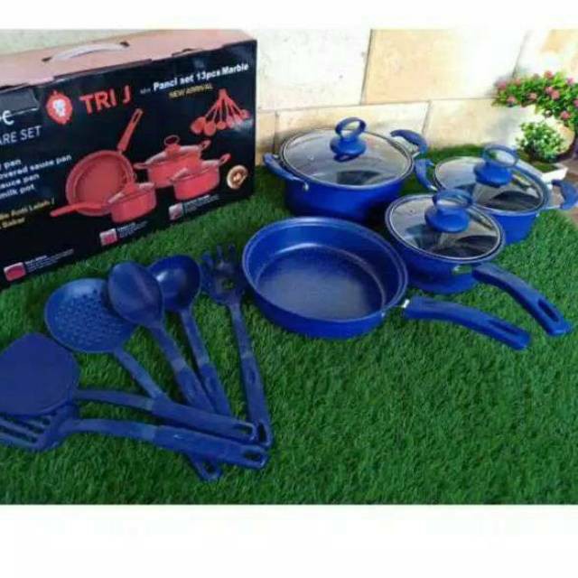 PANCI SET 13 PCS COOKWARE ORANGE