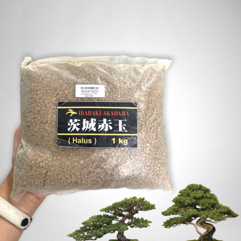 Media tanam bonsai Ibaraki akadama size halus 1kg