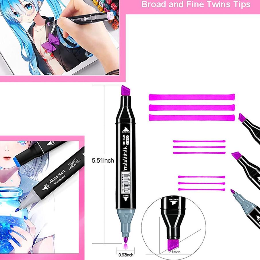 

㊔ TouchFive 24/36/48/60/80 Warna Sketsa Spidol Umum General Marker Set Animation Markers LANGSUNG ORDER 93 ❅