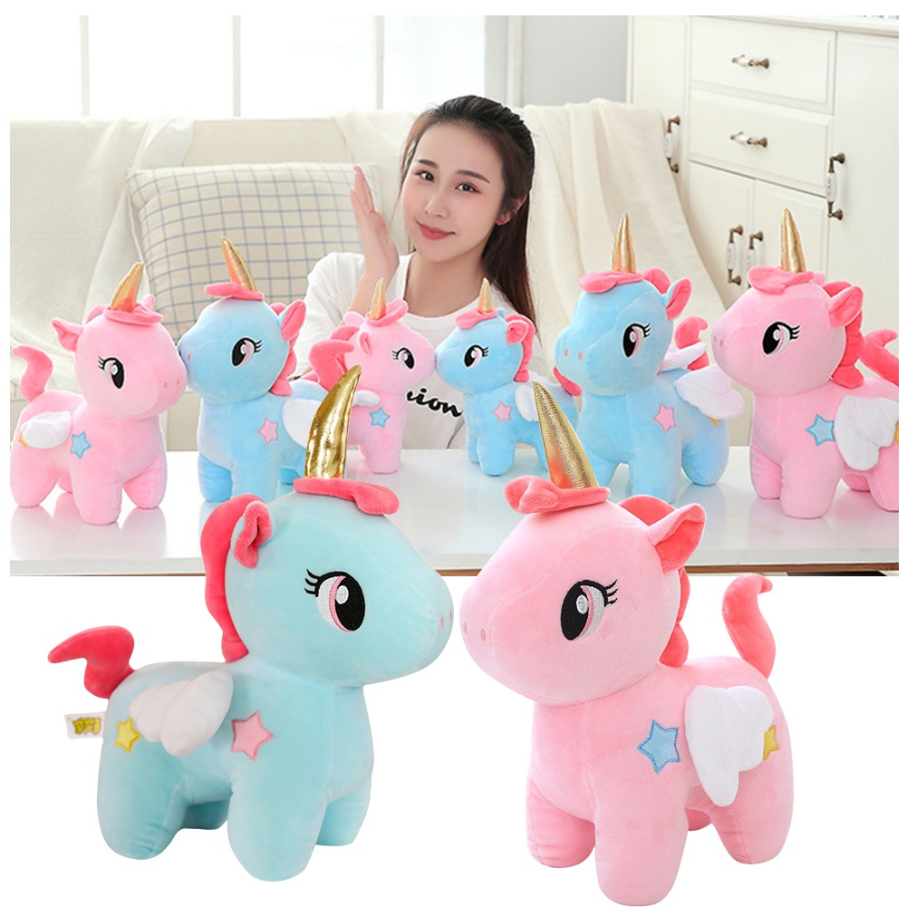 【TK】10/20/25cm Kawaii Unicorn Plush Toy Soft Stuffed Unicorn Soft Dolls Animal Horse Toys For Children Girl Pillow Birthday Gifts