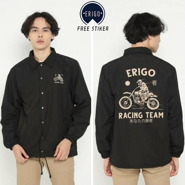 ZJK ERIGO COACH JACKET RACING TEAM FREE STIKER I JAKET COACH ERIGO I JACKET FUJINKAI I JAKET PARASUT