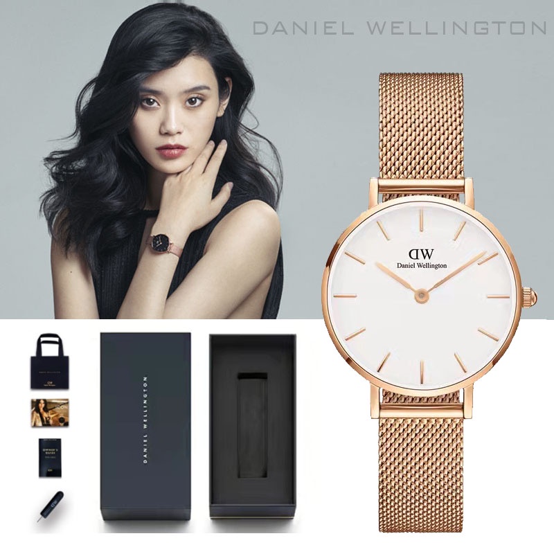 Jam Dw Original wanita Jam Tangan Wanita Anti Air Original DW With ✔Paket box + Paperbag + Manual✔ 30mm||Jam Tangan Wanita-1