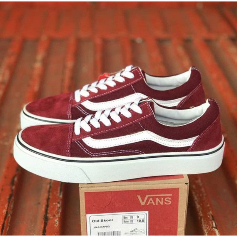 Sepatu Vans OldSkool Maroon/Sepatu Sneakers