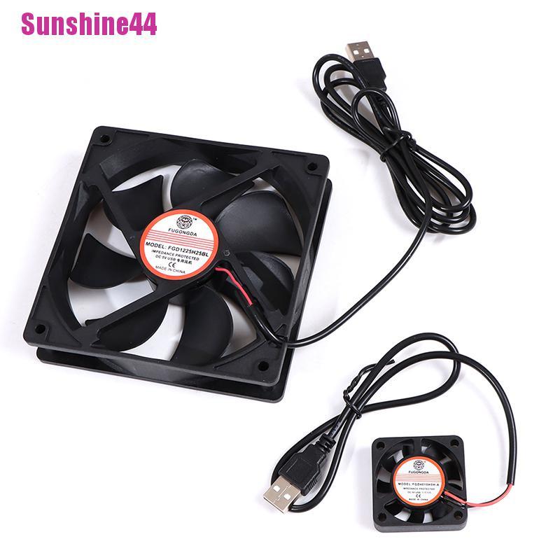 (Sunshine44) Kipas Angin Pendingin Dc 5v Usb Brushless Sunyi Untuk Pc