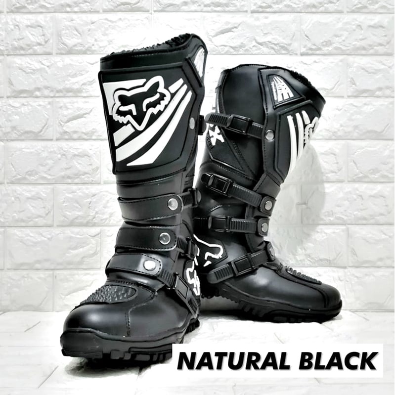 Sepatu Trail Cross Boot safety For Adventure sepatu touring  gunung black terlaris