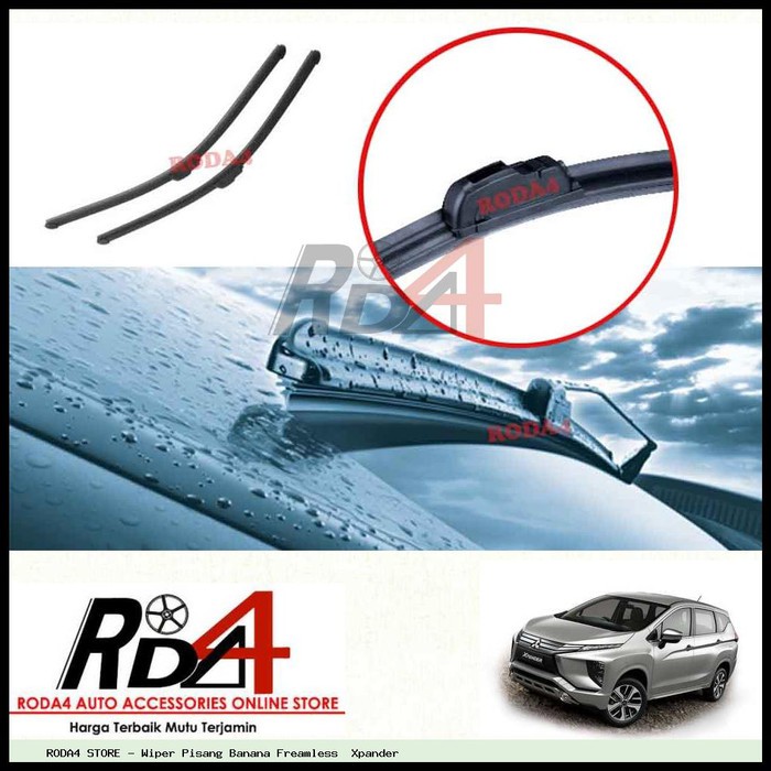 Wiper Mobil Xpander 26 16 Frameless Banana 1 Set 2 Pcs