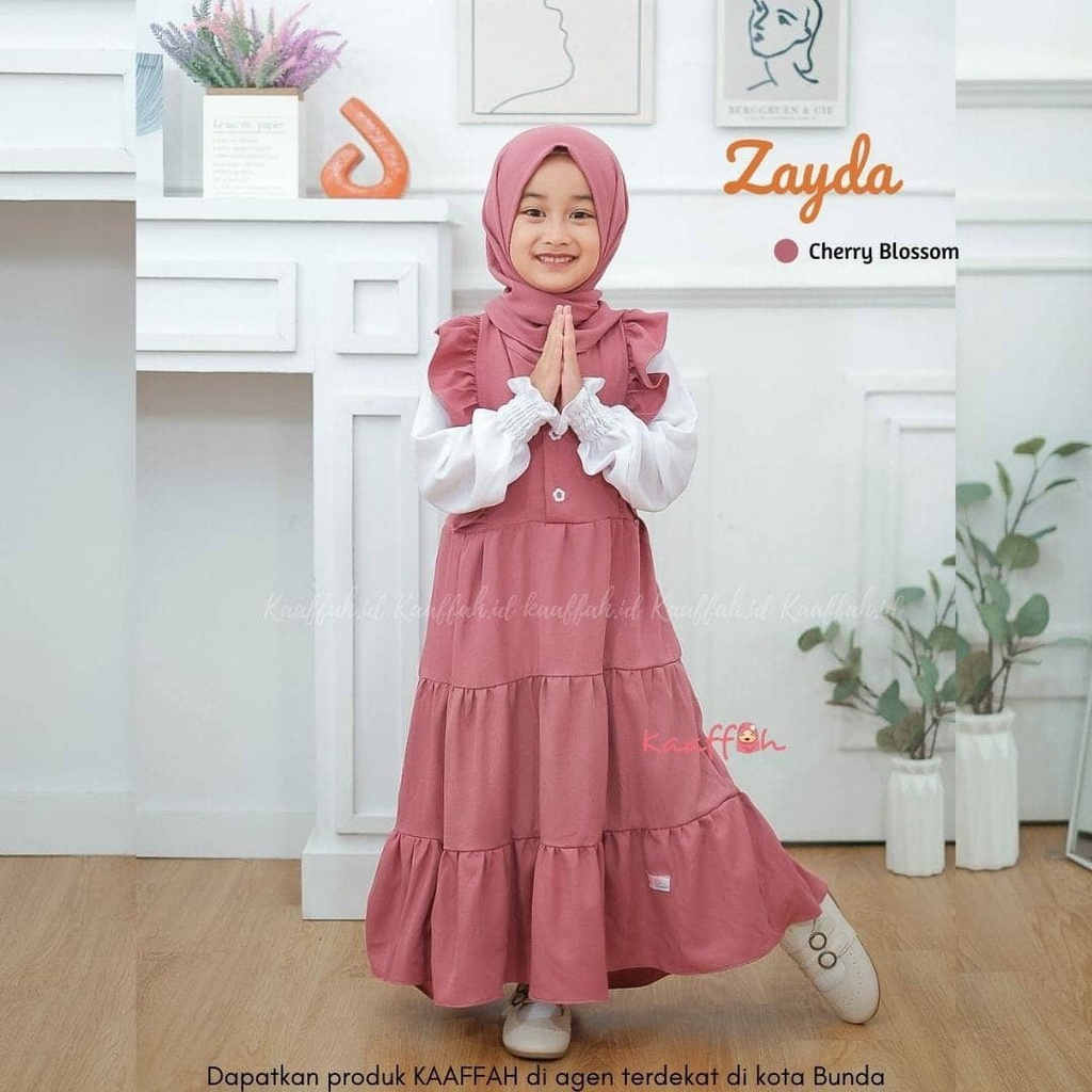 Terlaris Gamis Anak / Pakain Muslim Anak  Perempuan  Bahan Katun Jepang Merk