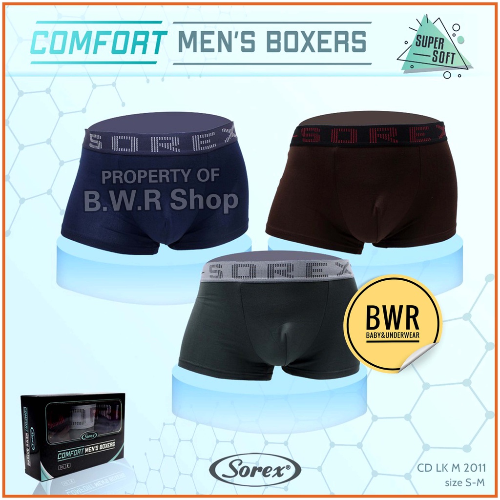 [ Ecer ] BOXER SOREX M2011 Sport / 2011 Celana Dalam Boxer Pria Underwear Sempak Pria Premium - Bwr