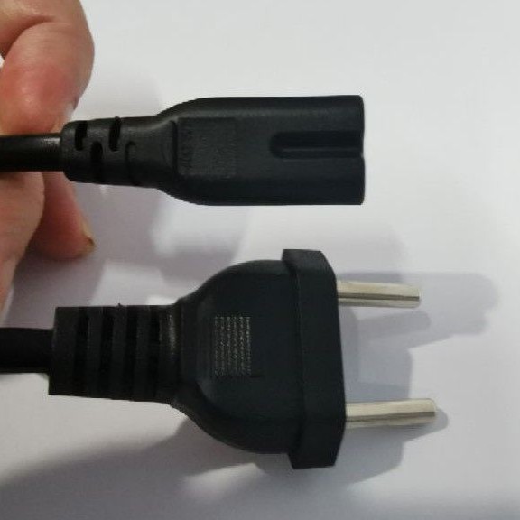 kabel AC power angka 8 kabel PS kabel AC BUNTUNG warna hitam radio tape printer