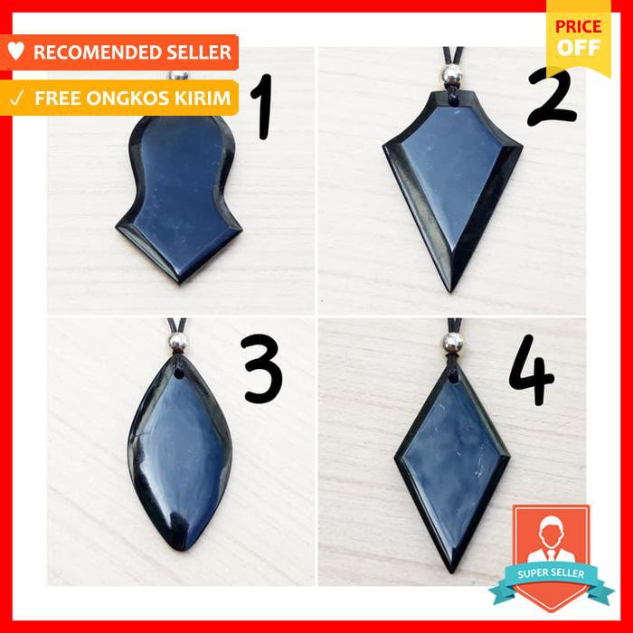 LIONTIN BLACK JADE NATURAL GIOK HITAM
