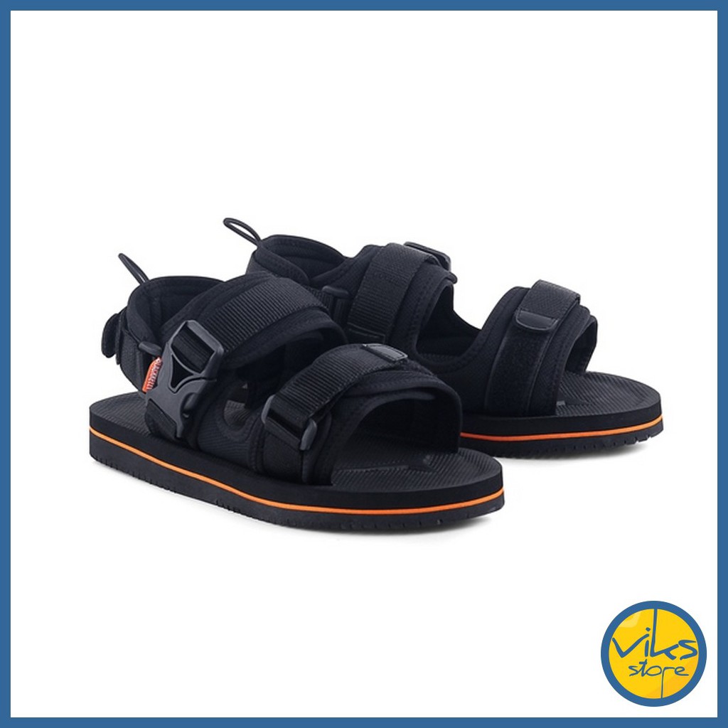 Sandal Gunung Pria Cowok Sendal Hitam Santai Casual Style Sendal Distro Fashion Blackkelly Original
