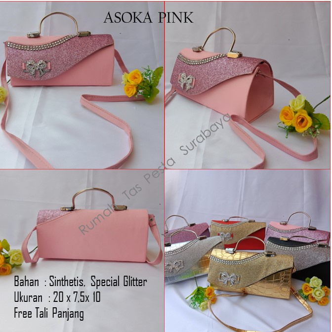 Tas Elegan ,Tas Slempang,Tas Etnik,ASOKA PINK