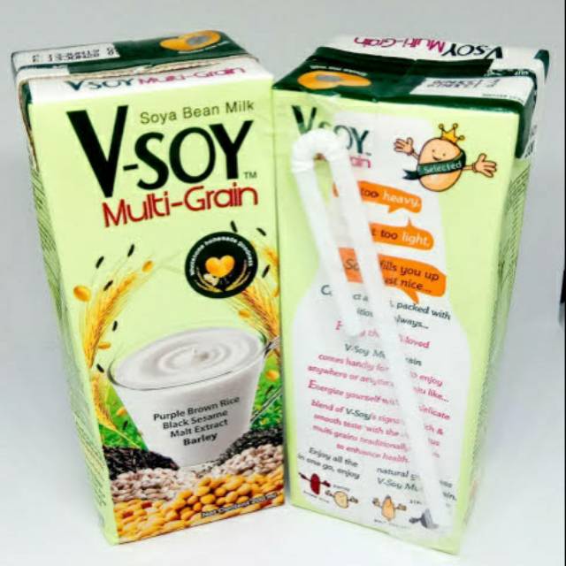 V-soy vsoy v soy susu uht multi grain 200ml