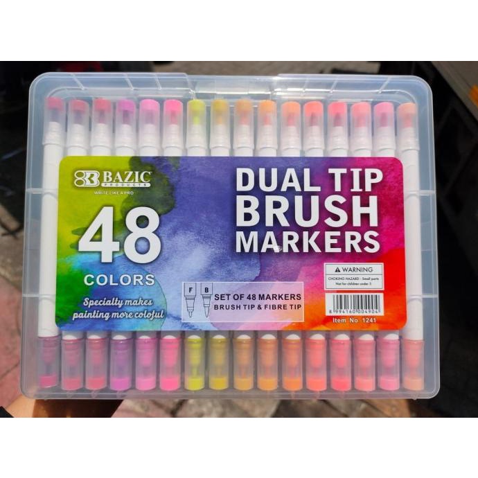 

(BISA COD) brush pen bazic 48 warna setara clp 40 joyko( bahkan lebih solid bahan TERBATAS Kode 231
